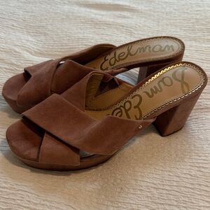 Sam Edelman Women's Pink Suede Heels